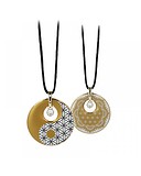 Goebel Кулон на шнурке с кристаллами Swarovski в позолоте