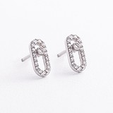 Серебряные серьги с куб. циркониями