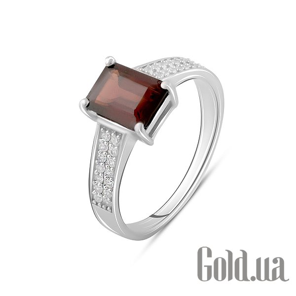Женские кольца Fresh Jewelry, Женское серебряное кольцо с куб. циркониями и гранатом, 18 
Женские кольца Fresh Jewelry, Женское серебряное кольцо с куб. циркониями и гранатом, 18