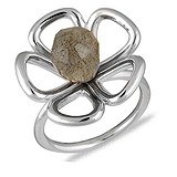 Заказать Nina Ricci Женское серебряное кольцо с лабрадоритом (70121671114) по цене 5873 грн., в каталоге магазина Gold.ua
