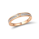 Золотое кольцо с бриллиантами, 1551070