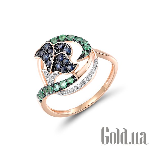 Кольцо Lurie Jewelry, Женское золотое кольцо с изумрудами, сапфирами и бриллиантами, 16.5
Кольцо Lurie Jewelry, Женское золотое кольцо с изумрудами, сапфирами и бриллиантами, 16.5
