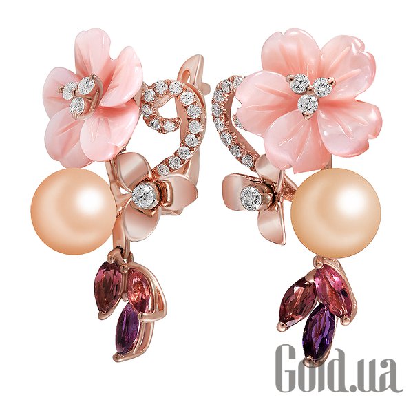 Серьги Lurie Jewelry, Золотые серьги с бриллиантами, аметистами, турмалинами, жемчугом и перламутрами
Серьги Lurie Jewelry, Золотые серьги с бриллиантами, аметистами, турмалинами, жемчугом и перламутрами
