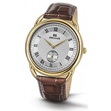 Seculus 4483.2.1069 pvd-y, white dial, brown leather, 042215
