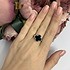Женское серебряное кольцо с ониксом - фото 2