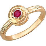 Женское золотое кольцо с рубином, 1666544