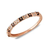 Женское золотое кольцо с бриллиантами, 032240