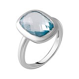 Женское серебряное кольцо с топазом, 1737972