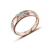 Золотое кольцо с бриллиантами