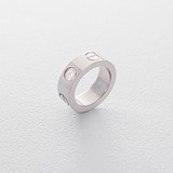 Серебряное обручальное кольцо с куб. циркониями (onx112036), фото