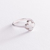 Женское серебряное кольцо с перламутром (onx112249), фото