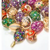 Миниатюрные подвески-яйца от Fabergé