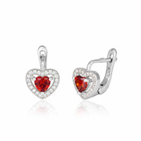 Серебряные серьги с фианитами СК2ФГ/474