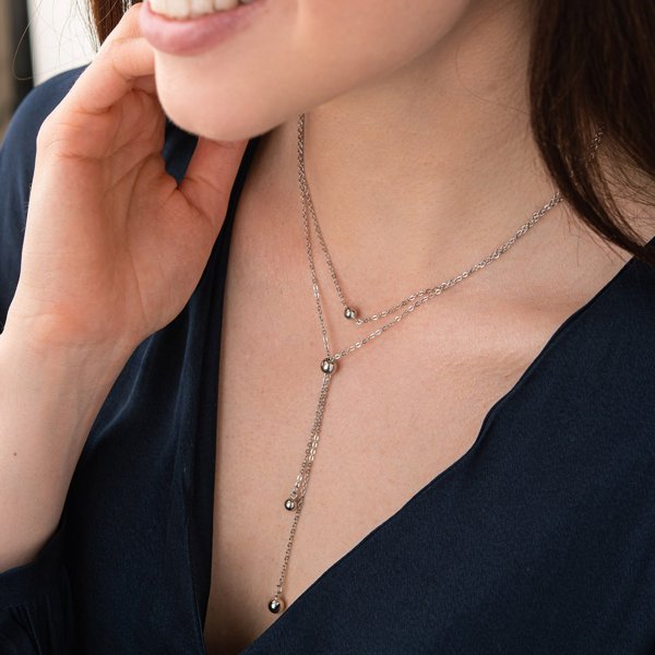 Серебряное колье onx181133 – изображение 4