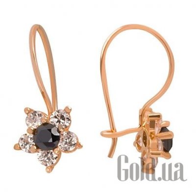 серьги из красного золота