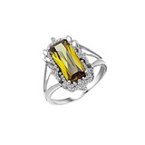 Женское серебряное кольцо с куб. циркониями, 143360