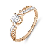 Золотое кольцо с бриллиантами, 1547520