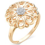 Женское золотое кольцо с бриллиантами, 1602816