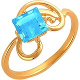 Женское золотое кольцо с топазом, 1617664
