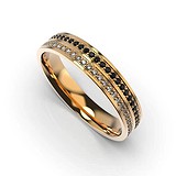 Золотое обручальное кольцо с бриллиантами, 1768448