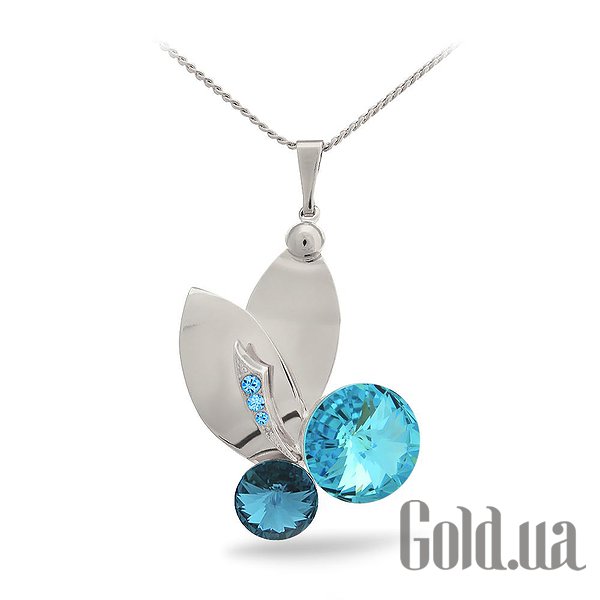 

Женские колье и кулоны Kobi, Стальной, Кулон с цепочкой с кристаллами Swarovski