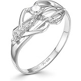 Женское серебряное кольцо с куб. циркониями, 1645057