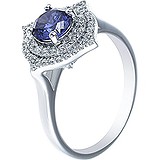 Женское серебряное кольцо с куб. циркониями, 1668865
