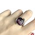 Женское серебряное кольцо с кошачьим глазом - фото 2