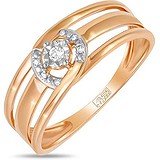 Золотое кольцо с бриллиантами, 1700865