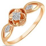 Женское золотое кольцо с бриллиантами, 1715969