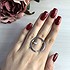 Женское серебряное кольцо с куб. цирконием - фото 3