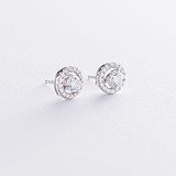 Золотые серьги с бриллиантами, 1743617