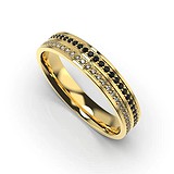Золотое обручальное кольцо с бриллиантами, 1768449