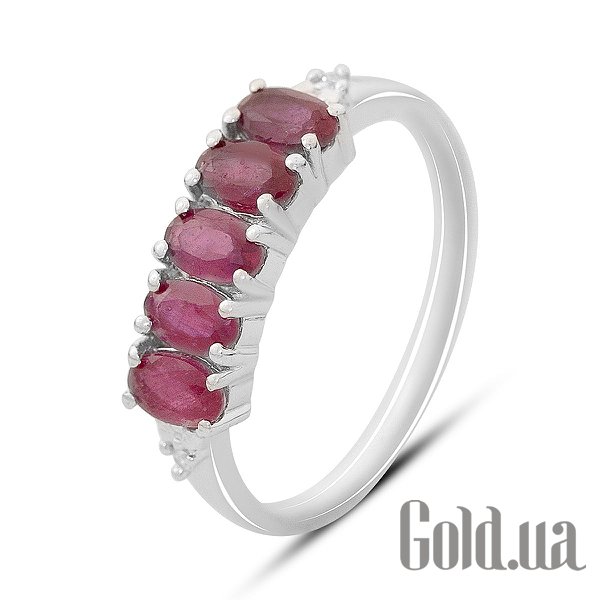 

Женские кольца Fresh Jewelry, Женское серебряное кольцо с куб. циркониями и рубинами, 19