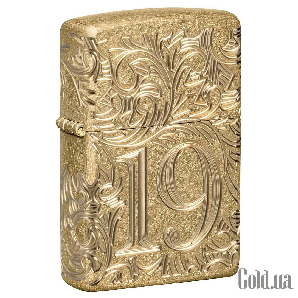 Zippo Запальничка Armor® Tumbled Brass 1932 Filigree Design 46776 zp46776