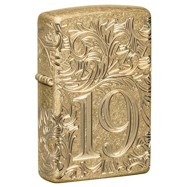 Zippo Запальничка Armor® Tumbled Brass 1932 Filigree Design 46776 zp46776
