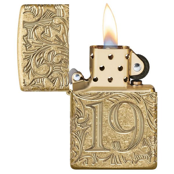 Zippo Запальничка Armor® Tumbled Brass 1932 Filigree Design 46776 zp46776 – зображення 3