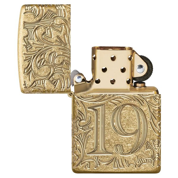 Zippo Запальничка Armor® Tumbled Brass 1932 Filigree Design 46776 zp46776 – зображення 4