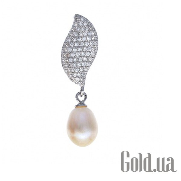 

Женские кулоны Lurie Jewelry, Серебряный кулон с жемчугом и куб. циркониями