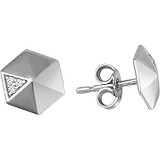 Серебряные серьги с куб. циркониями, 1525506