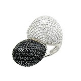 Женское серебряное кольцо с куб. циркониями, 1620482