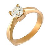 Золотое кольцо с бриллиантом, 1625858
