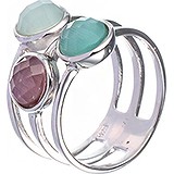 Женское серебряное кольцо с ювелирным стеклом, 1645826