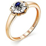 Женское золотое кольцо с сапфиром, 1667330