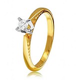 Золотое кольцо с бриллиантом, 169986