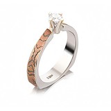 Золотое кольцо с бриллиантом, 1765122