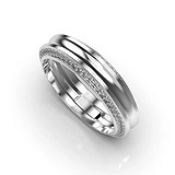 Золотое обручальное кольцо с бриллиантами, 1768450