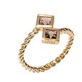 Женское золотое кольцо с раухтопазами
