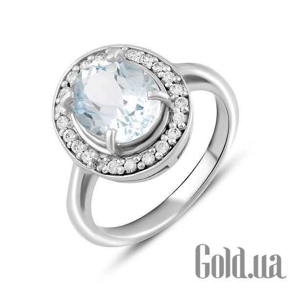 

Женские кольца Fresh Jewelry, Женское серебряное кольцо с куб. циркониями и топазом, 17.5