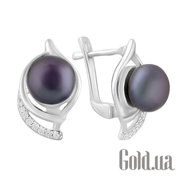 

Серьги Fresh Jewelry, Серебряные серьги с куб. циркониями и культив. жемчугом
